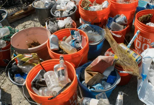 Teamuitje Beach clean-up