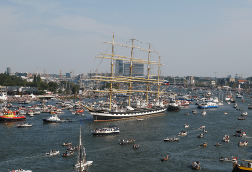 Sail boot op het ij - smartwalk route Sail