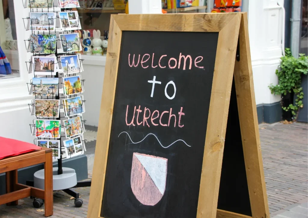 bord met welkom in Utrecht - een andere Utrecht ervaring