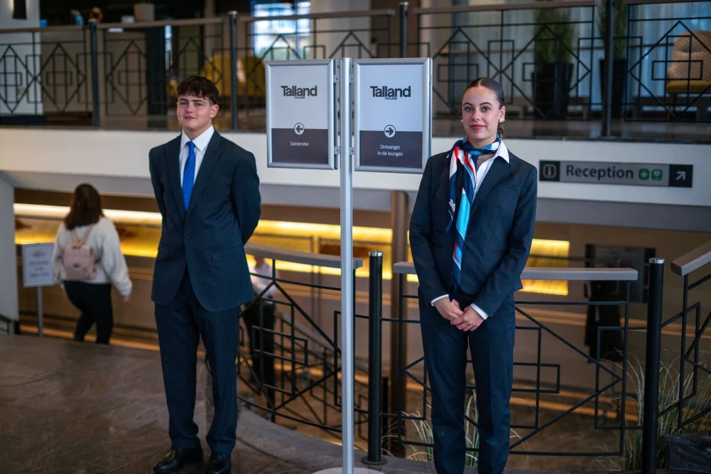 Hostessen van het Talland Colleged